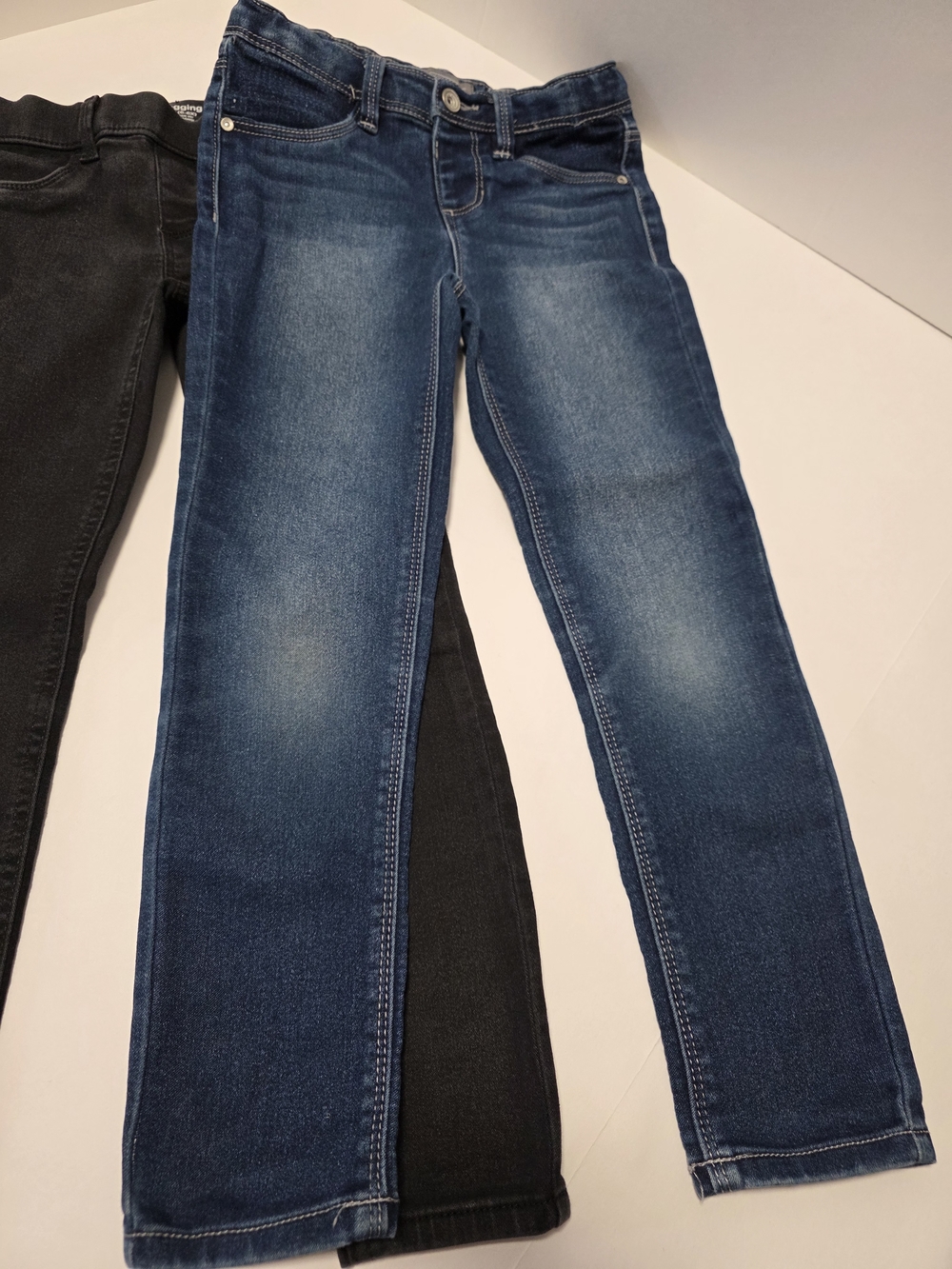 Girls' Size 6 Skinny Jeans - Blue and Black - Picture 3 of 10